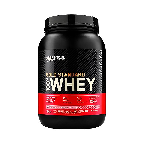 Gold Standard 100% Whey Strawberry - 907g - Optimum Nutrition