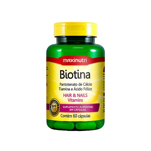 Biotina – 60 Cápsulas – Maxinutri