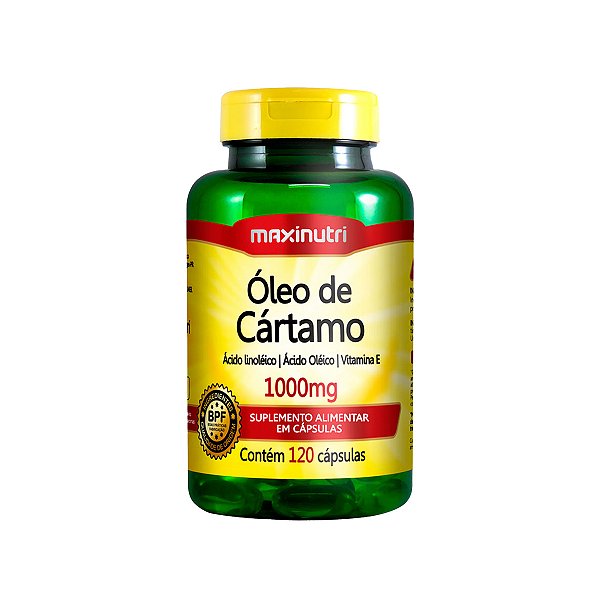 Óleo De Cártamo – 120 Cápsulas - Maxinutri