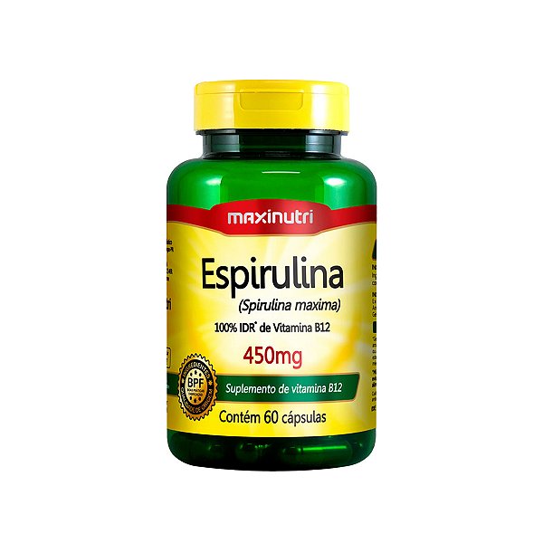 Espirulina – 60 Cápsulas – Maxinutri