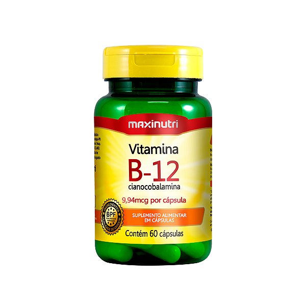 Vitamina B-12 - 60 Cápsulas - Maxinutri