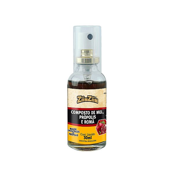 Composto De Mel Própolis E Romã Spray - 30 Ml - Ziinziin