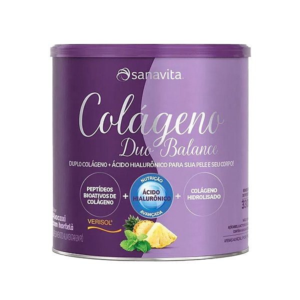 Colágeno Duo Balance Abacaxi – 330g - Sanavita