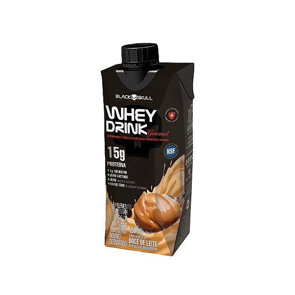 Whey Drink Gourmet Doce De Leite - 1 Unidade- Black Skull