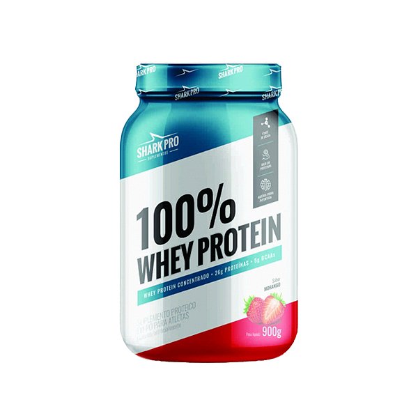 100% Whey Protein Morango – 900g – Shark Pro