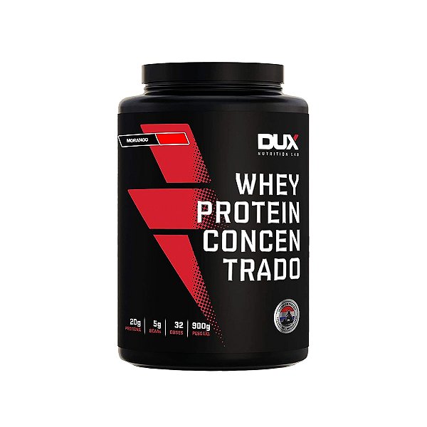 Whey Protein Concentrado Morango - 900g – Dux Nutrition Lab