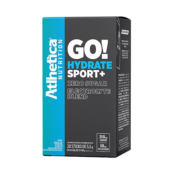 Go! Hydrate Sport+ Água De Coco - 20 Stick – Atlhetica