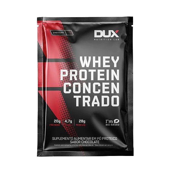 Whey Protein Concentrado Chocolate – 10 Sachês – Dux Nutrition Lab