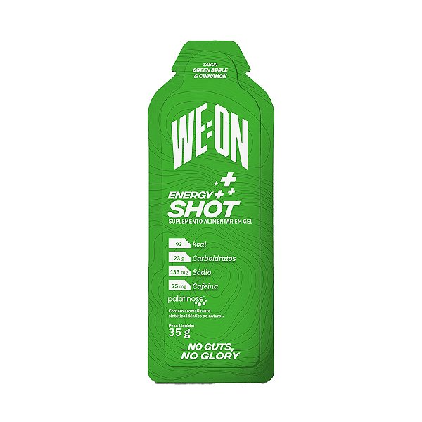 Energy Shot Green Apple &  Cinnamon – 10 Sachês – Weon Nutrition