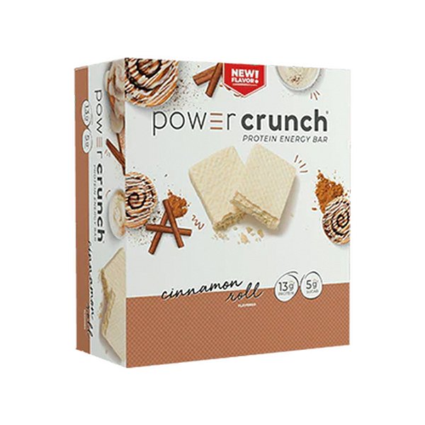 Power Energy Bar Cinnamon Roll – 12 Unidades – Power Crunch