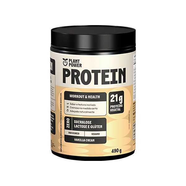 Protein Vanilla Cream –– 490g – Plant Power