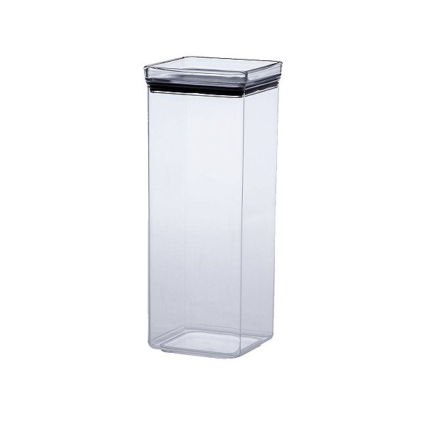 Pote Hermético Acrílico Quadrado Lumini 2200Ml