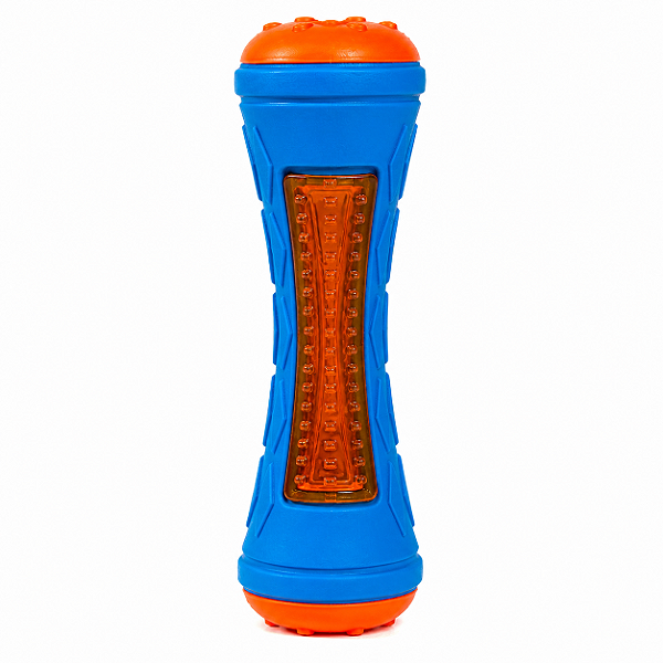 Brinquedo Mordedor para Cachorro Bastão 20cm Texturizado Pet Azul