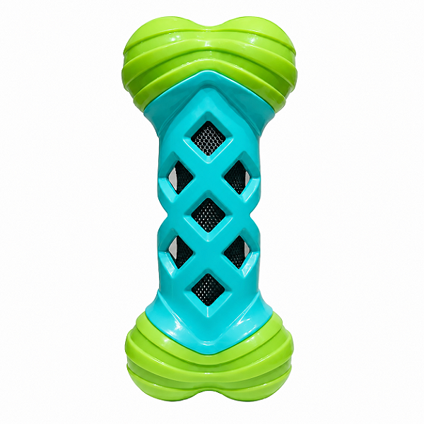 Brinquedo Mordedor para Cachorro Osso 13cm Interativo Pet