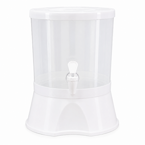 Suporte para Galão de Água 10 e 20 Litros com Torneira Branco 4L