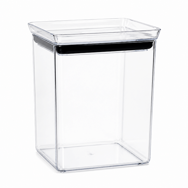 Pote Hermético Elegance 1300ml Transparente Tampa Cristal para Alimentos