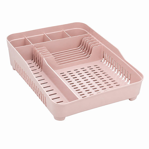 Escorredor de Louças Rosê Organizador de Pratos Talheres Copos para Pia