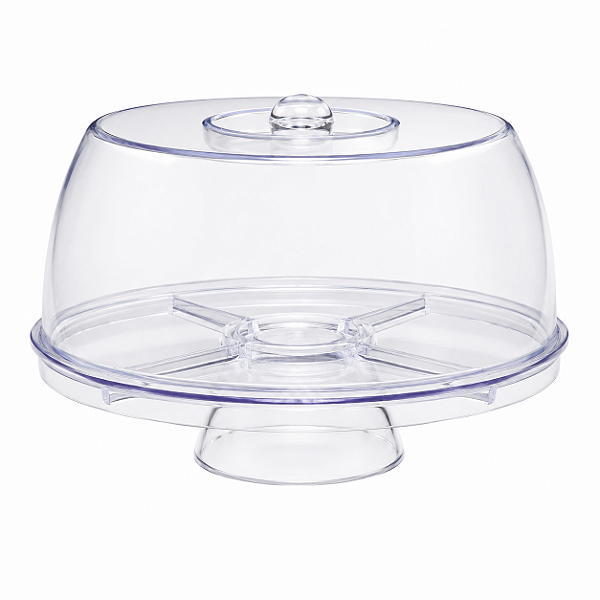 Conjunto Elegance 5 em 1 Cristal Boleira Petisqueira Saladeira 29,5cm
