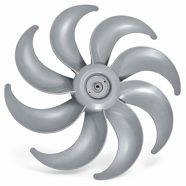 Hélice Ventilador 40cm 8 Pás Compatível Philco Turbo Cinza