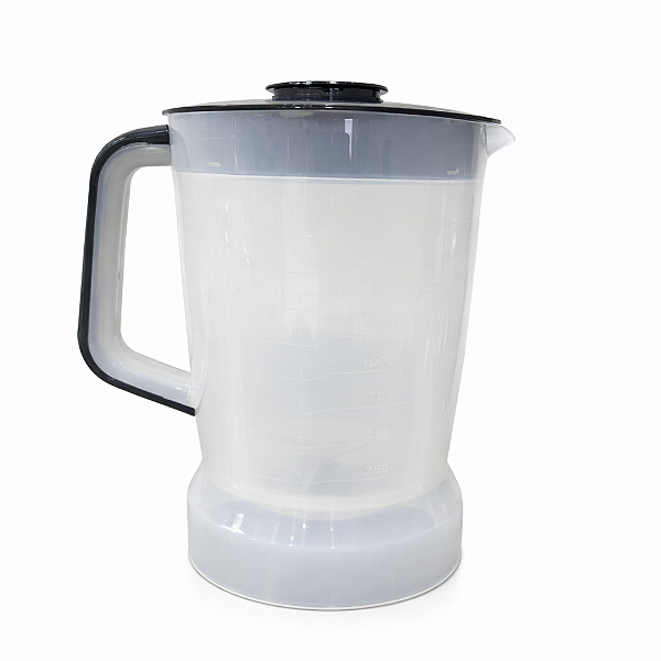 Copo Liquidificador Compatível Mondial L1000 L1100 L1200 1,5L com Lâmina Tampa Preta