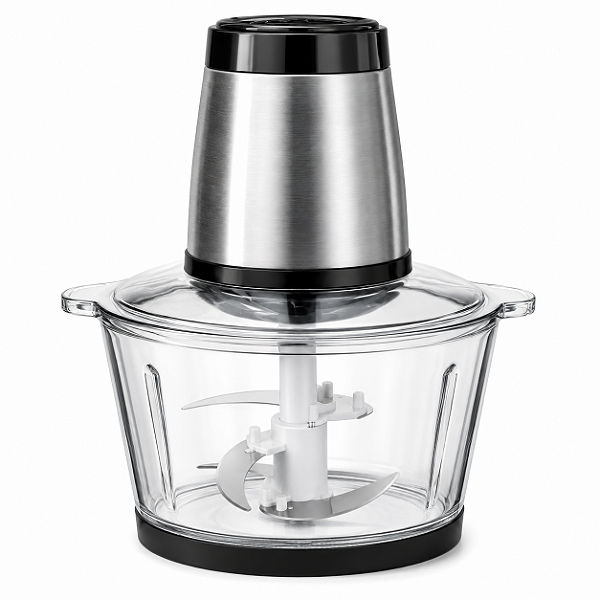 Processador Triturador de Alimentos 2L 500W Copo de Vidro 4 Lâminas 127V
