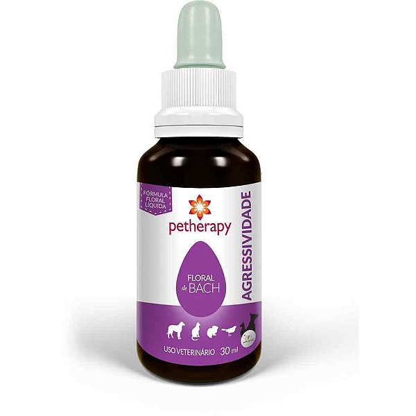 AGRESSIVIDADE PETHERAPY FLORAL BACH 30ML