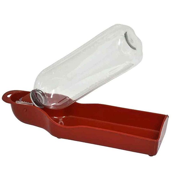 PET DRINK BEBEDOURO PORTÁTIL 250ML - VERMELHO