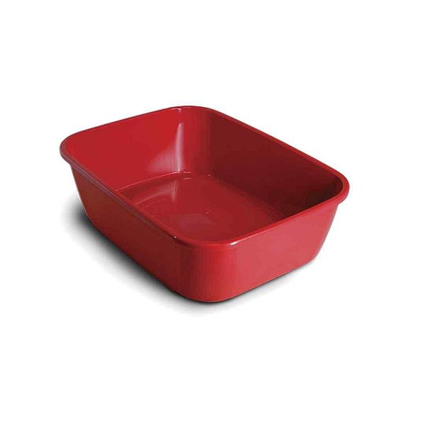 CAIXA AREIA HIGIENICA WC GATOS CAT LIGHT - VERMELHO