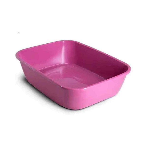 CAIXA AREIA HIGIENICA WC GATOS CAT LIGHT - ROSA
