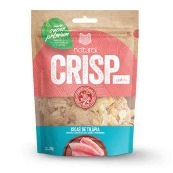 PETISCO NATURAL CRISP ISCAS TILÁPIA PARA GATOS 20G