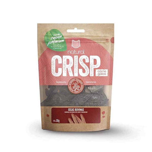 PETISCO NATURAL CRISP ISCAS BOVINAS PARA GATOS 20G