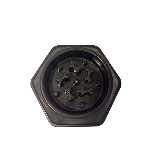 COMEDOURO EDUCATIVO LENTO COMILÃO PRETO