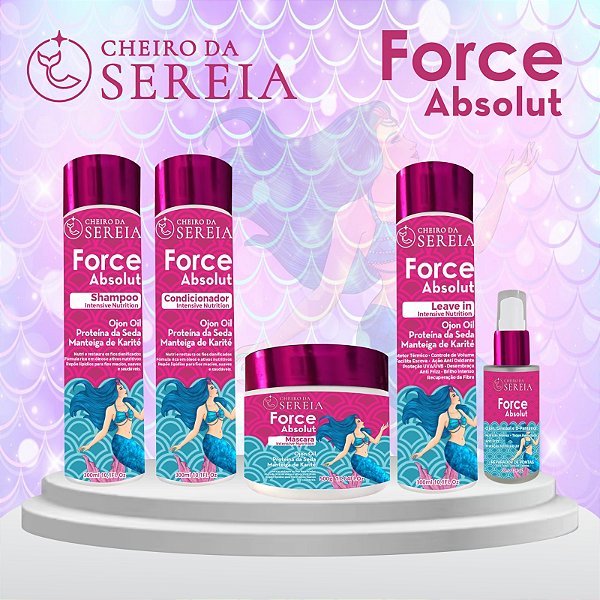 LINHA CAPILAR FORCE ABSOLUT ( Marca própria) Kit completo