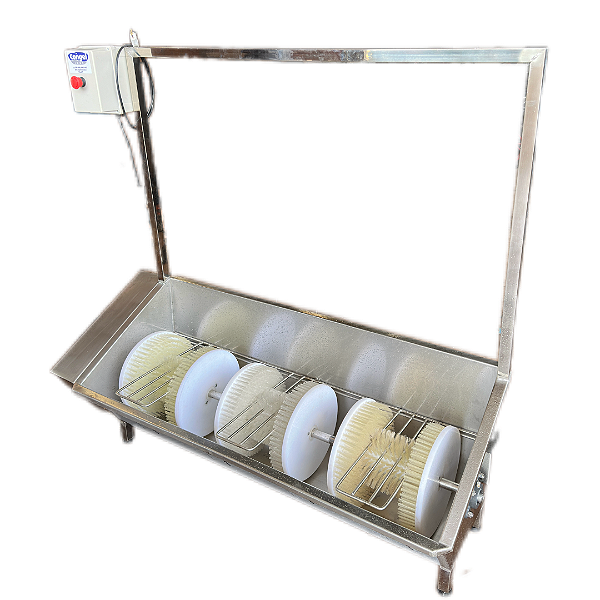 Lavador de Botas c/ 3 Roletes - Inox