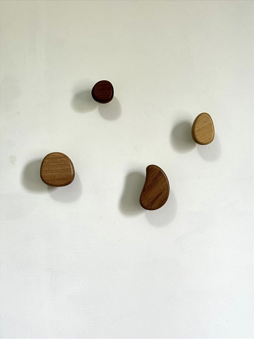 Conjunto Cabideiros de Parede Pedritas (4 Pçs)