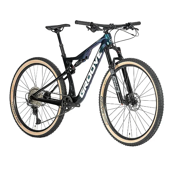 Bicicleta Groove Slap 7 Full Carbon Aro 29 12V Deore 2023 Azul Prism