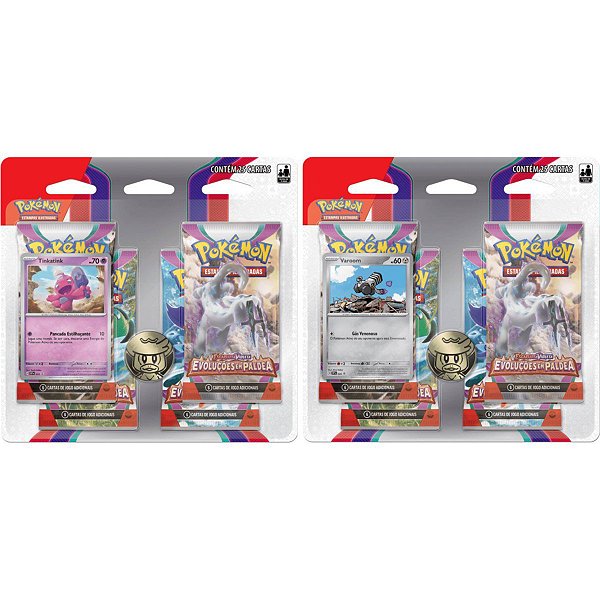 Pokemon Blister Quádruplo EV2 Escarlate e Violeta Evolucoes em Paldea Copag