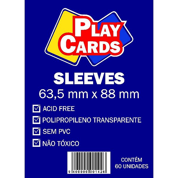 Sleeve FIT 63,5X88mm Play Cards PCT60