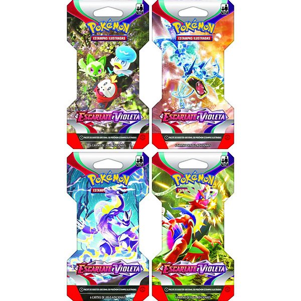 Pokemon Blister Booster Unitário EV1 Escarlate e Violeta Copag