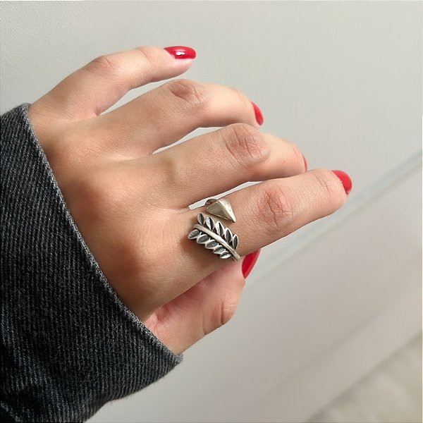 Anel Lisa em Prata925 Envelhecida