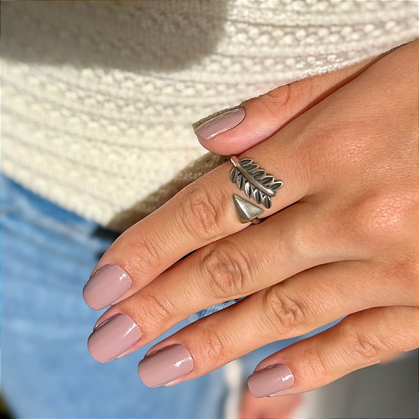 Anel Lisa em Prata925 Envelhecida