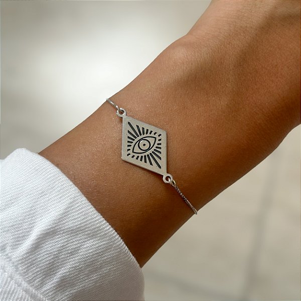 Pulseira Tati Olho Grego em Prata925