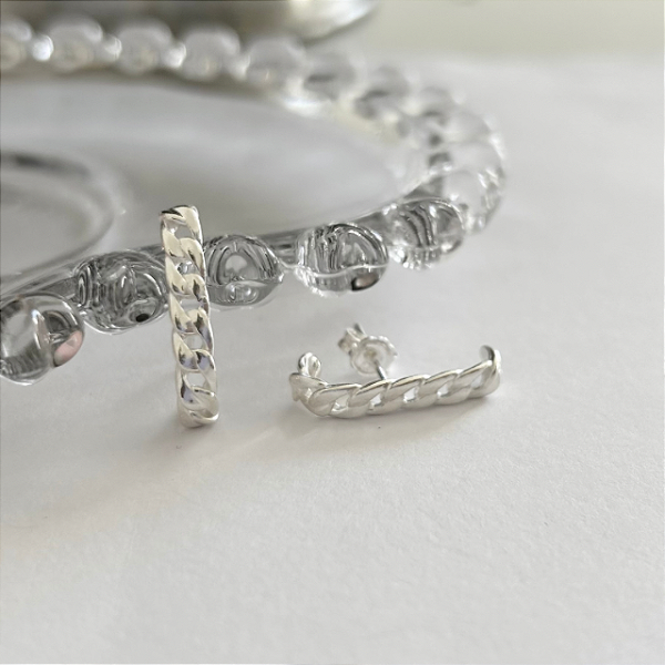Ear Hook Serena Corrente em Prata925