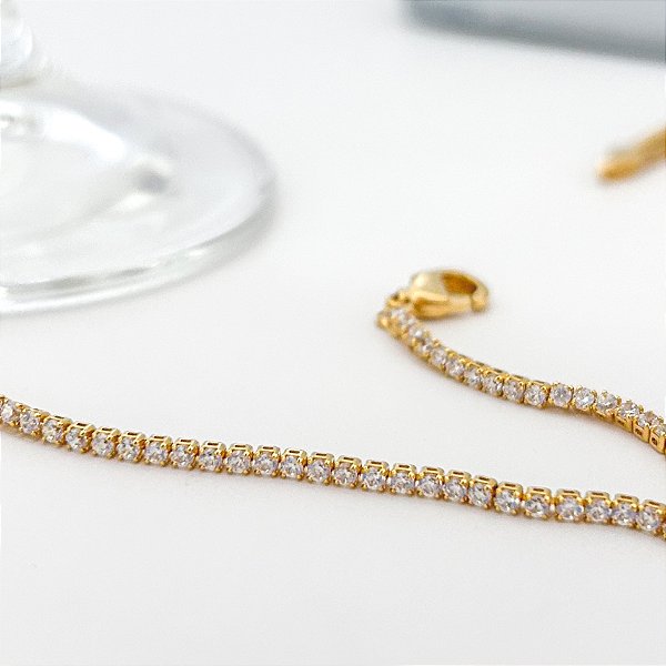Pulseira Riviera em Banho Ouro18k