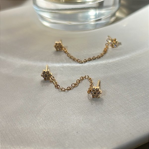 Brinco Ear Line Flor