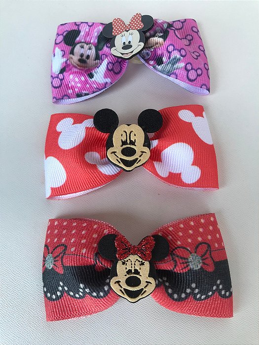 Laço Mickey - Mine, c/ 10 und, tam G
