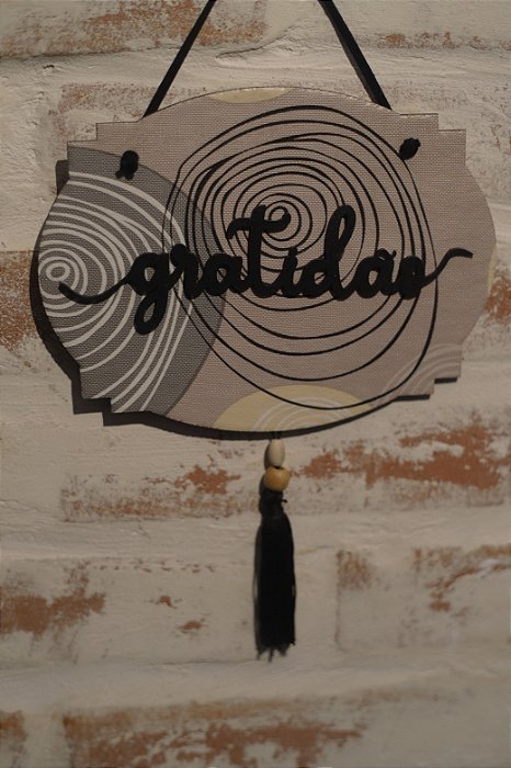 Placa Gratidão