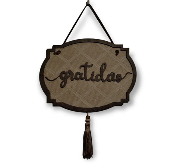 PLACA GRATIDÃO