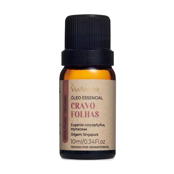 Óleo Essencial Cravo Folhas 10ml - Via Aroma