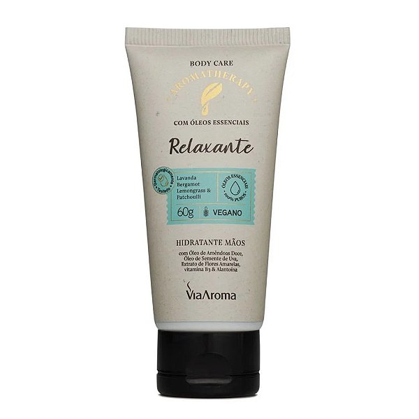 Creme hidratante mãos aromatherapy 60g - Via Aroma